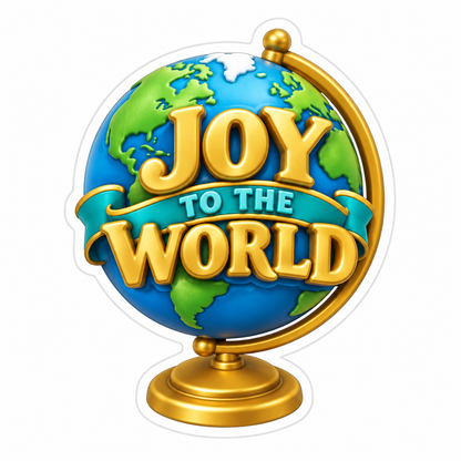 Joy To The World Vinyl Sticker Decal