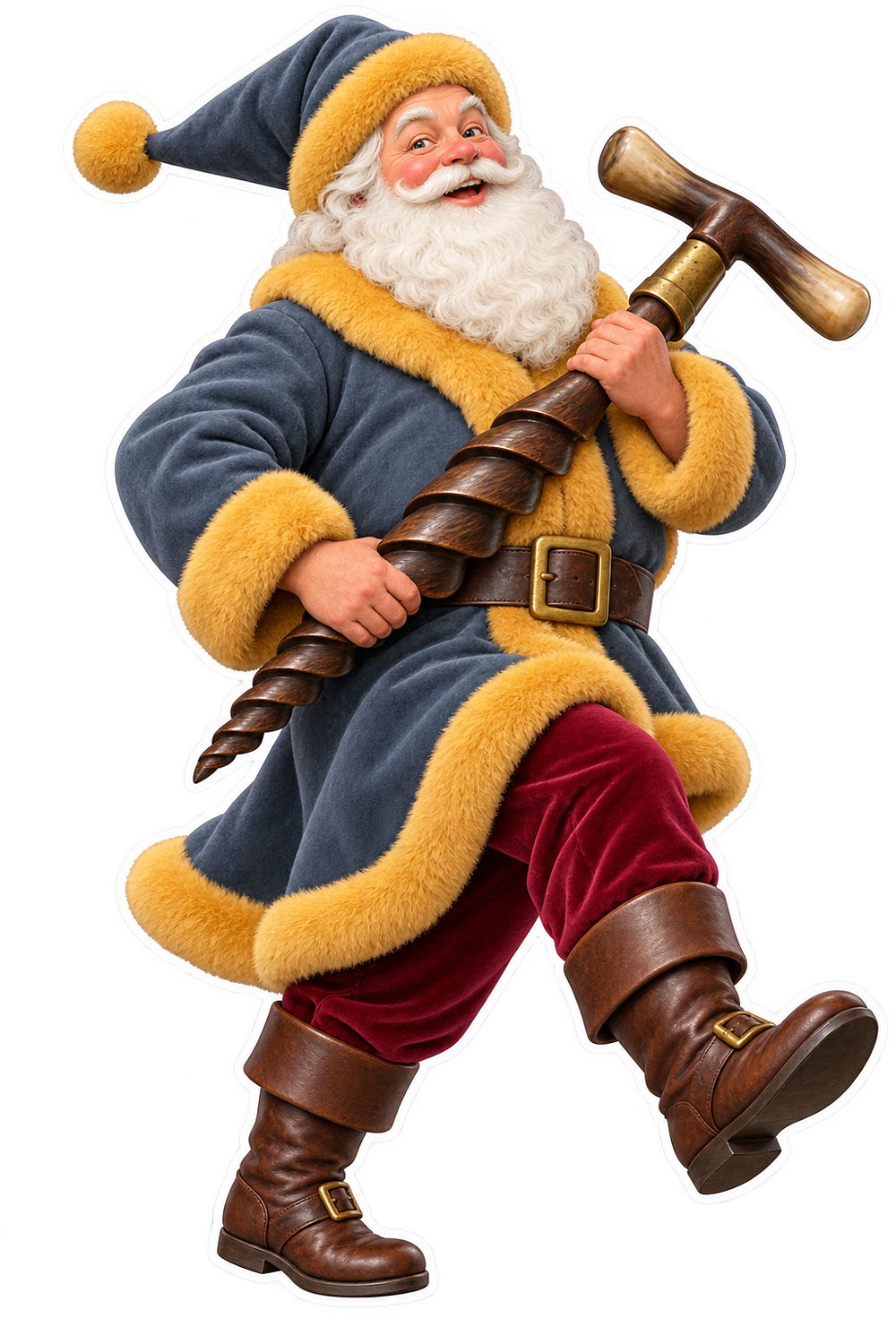 Santa Lignum Vitae Brass Cooper Bung Hole Reamer Vinyl Sticker Decal