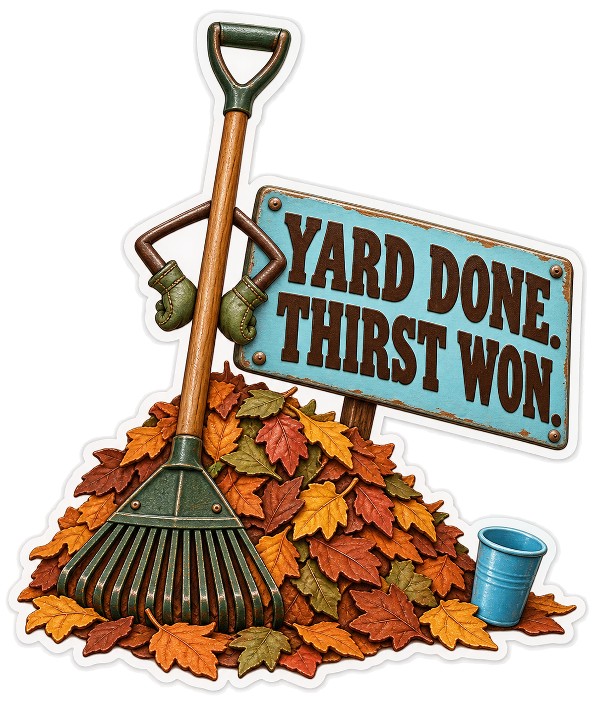 Yard Done Vinyl Sticker Decal