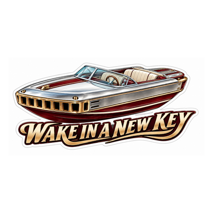 Wake In A New Key Vinyl Sticker Decal