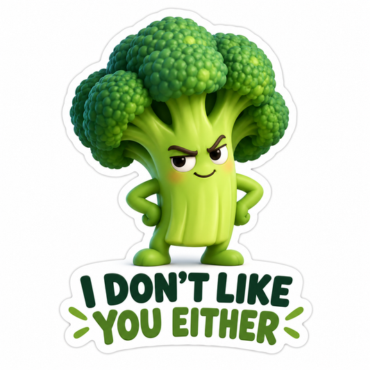 I Don'T Like You Either Vinyl Sticker Decal