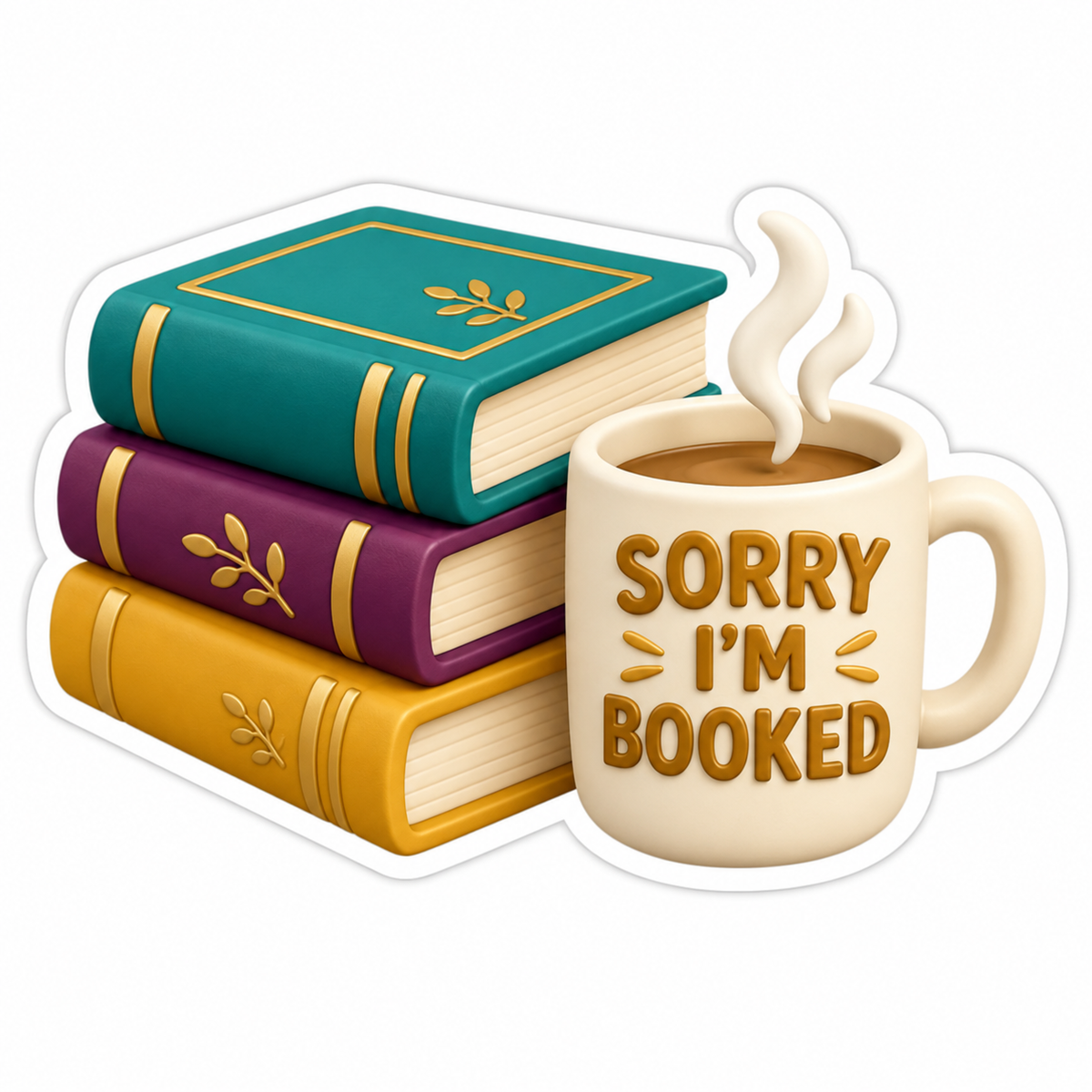 Sorry I'M Booked Vinyl Sticker Decal