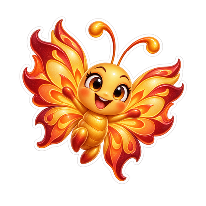 Celestial Solar Flare Bounce Vinyl Sticker Decal
