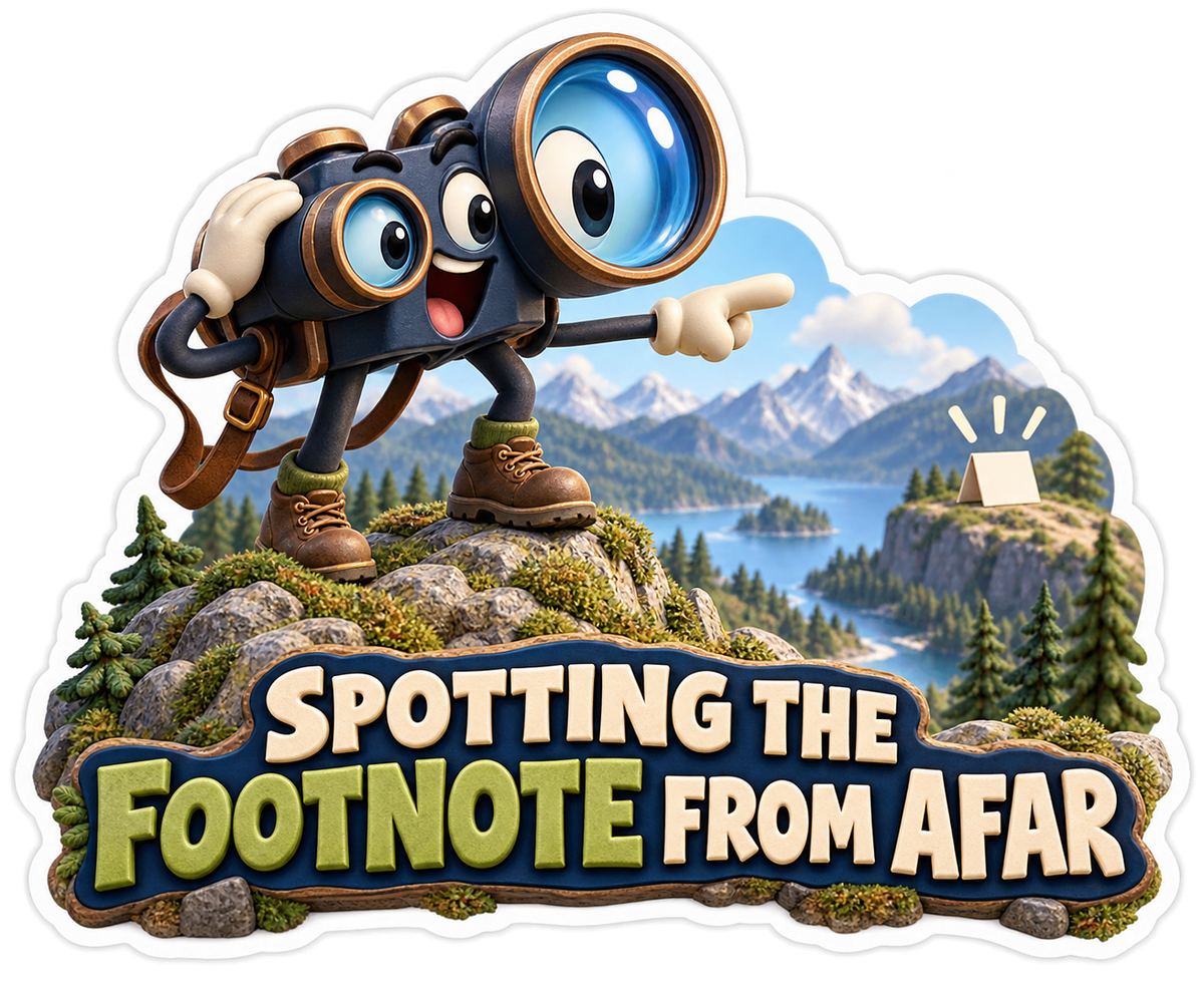 Spotting Footnote Afar Binoculars Vinyl Sticker Decal