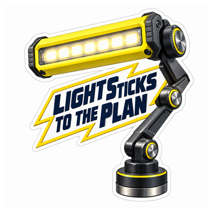 Magnetic Underhood Work Light Mount Vinyl Sticker Decal