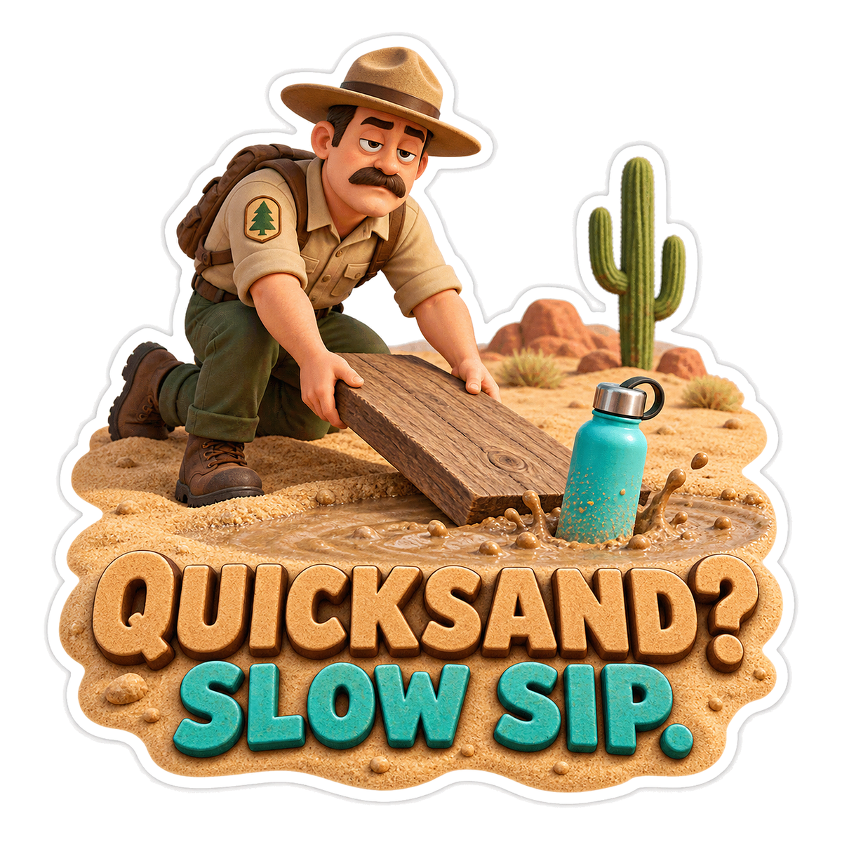 Slow Sip Vinyl Sticker Decal