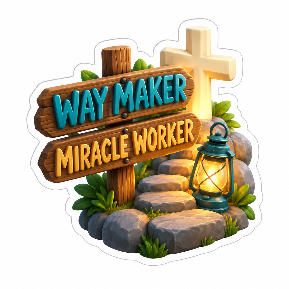 Way Maker Miracle Worker Vinyl Sticker Decal