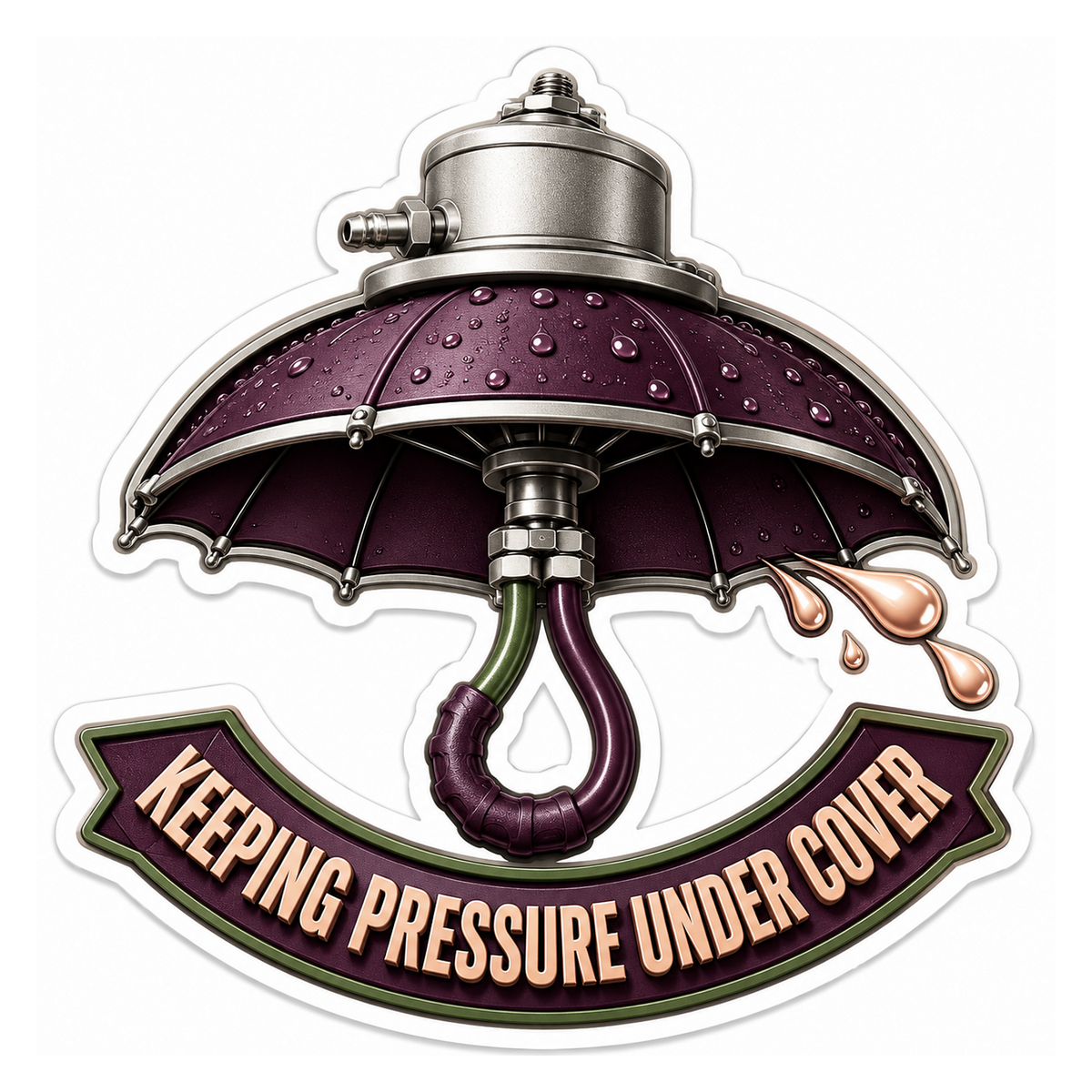Fuel Pressure Regulator Umbrella Vinyl Sticker Decal