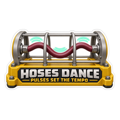 Power Steering Hose Pulse Whip Cage Vinyl Sticker Decal