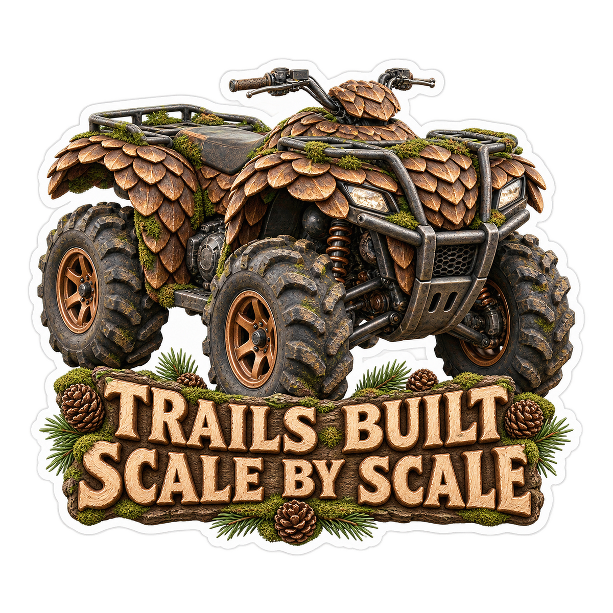 Trails Built Scale By Scale Vinyl Sticker Decal
