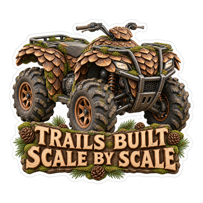 Trails Built Scale By Scale Vinyl Sticker Decal
