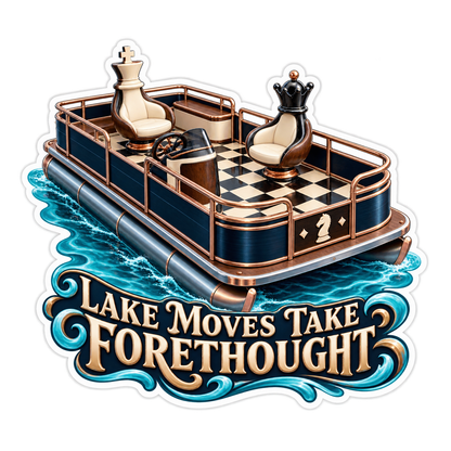 Lake Moves Take Forethought Vinyl Sticker Decal