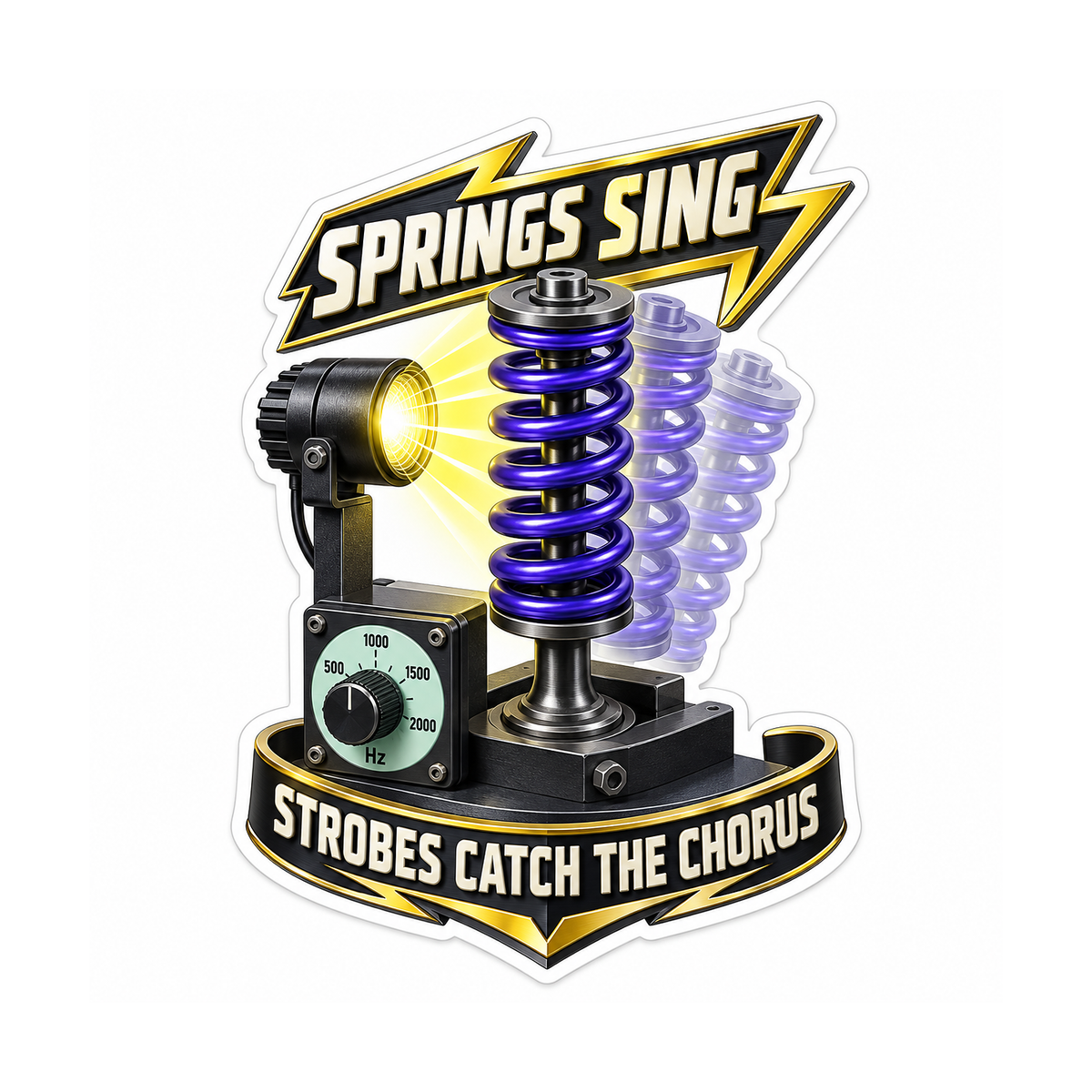 Valve Spring Surge Stroboscope Vinyl Sticker Decal