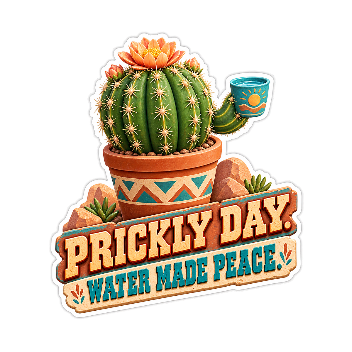 Prickly Day Vinyl Sticker Decal