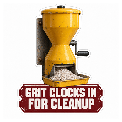 Granular Absorbent Wall Dispenser Vinyl Sticker Decal