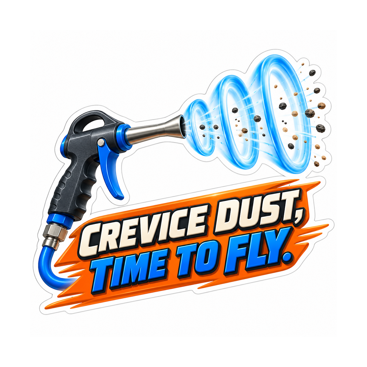 Detailing Air Pulse Nozzle Vinyl Sticker Decal