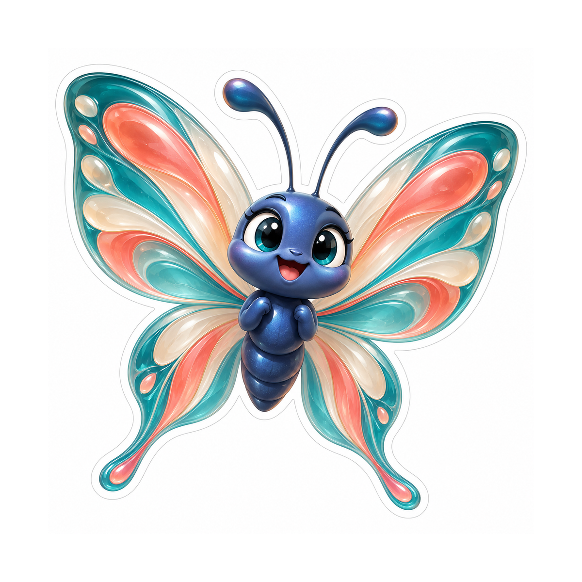 Hydrodynamic Laminar Ribbon Cheer Vinyl Sticker Decal