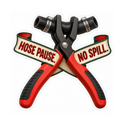 Smooth Jaw Hose Pinch Pliers Vinyl Sticker Decal