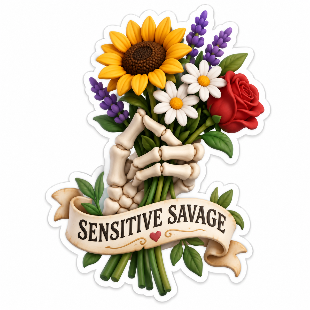 Sensitive Savage Vinyl Sticker Decal