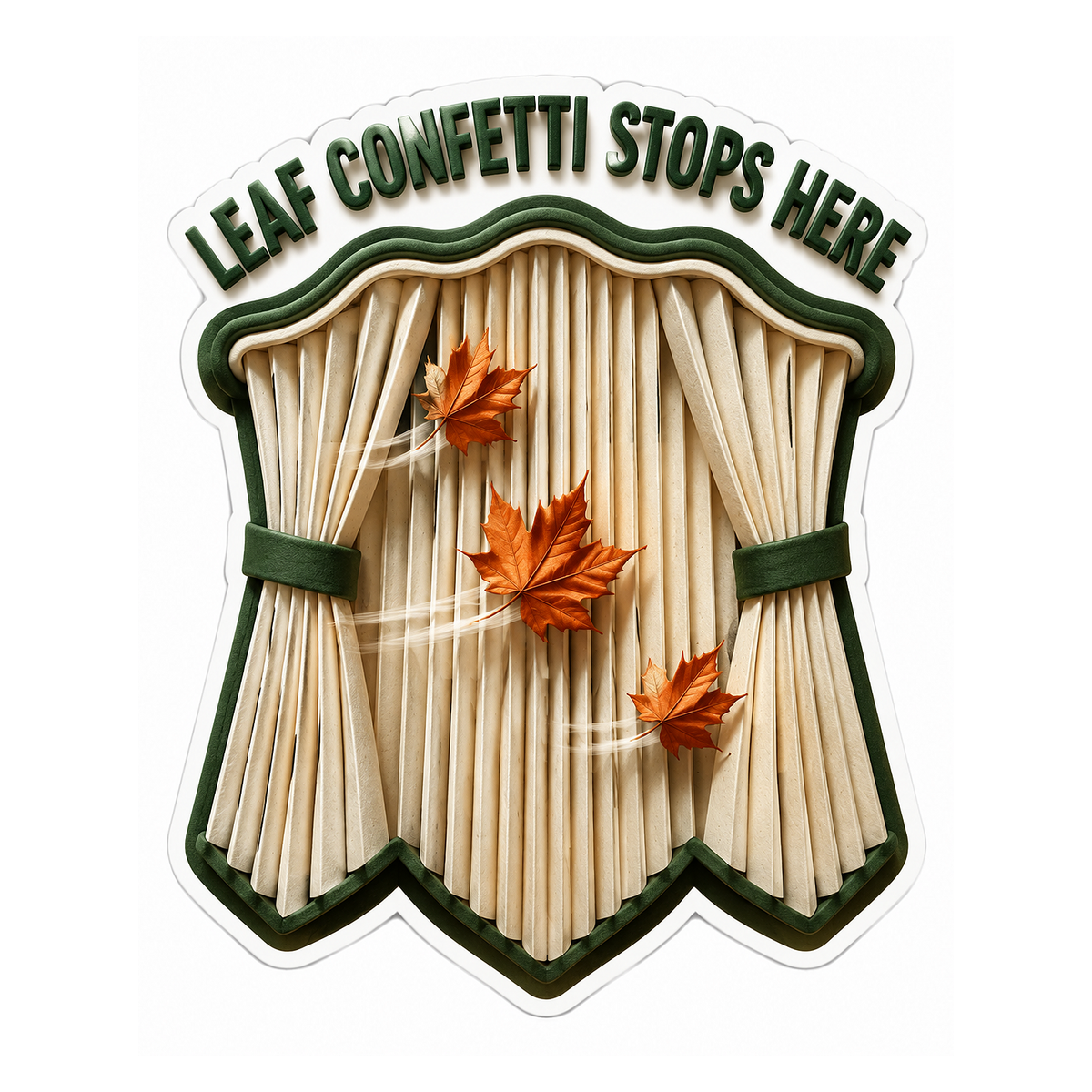 Cabin Filter Leaf Confetti Vinyl Sticker Decal