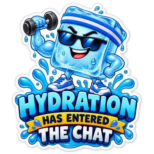 Hydration Chat Vinyl Sticker Decal