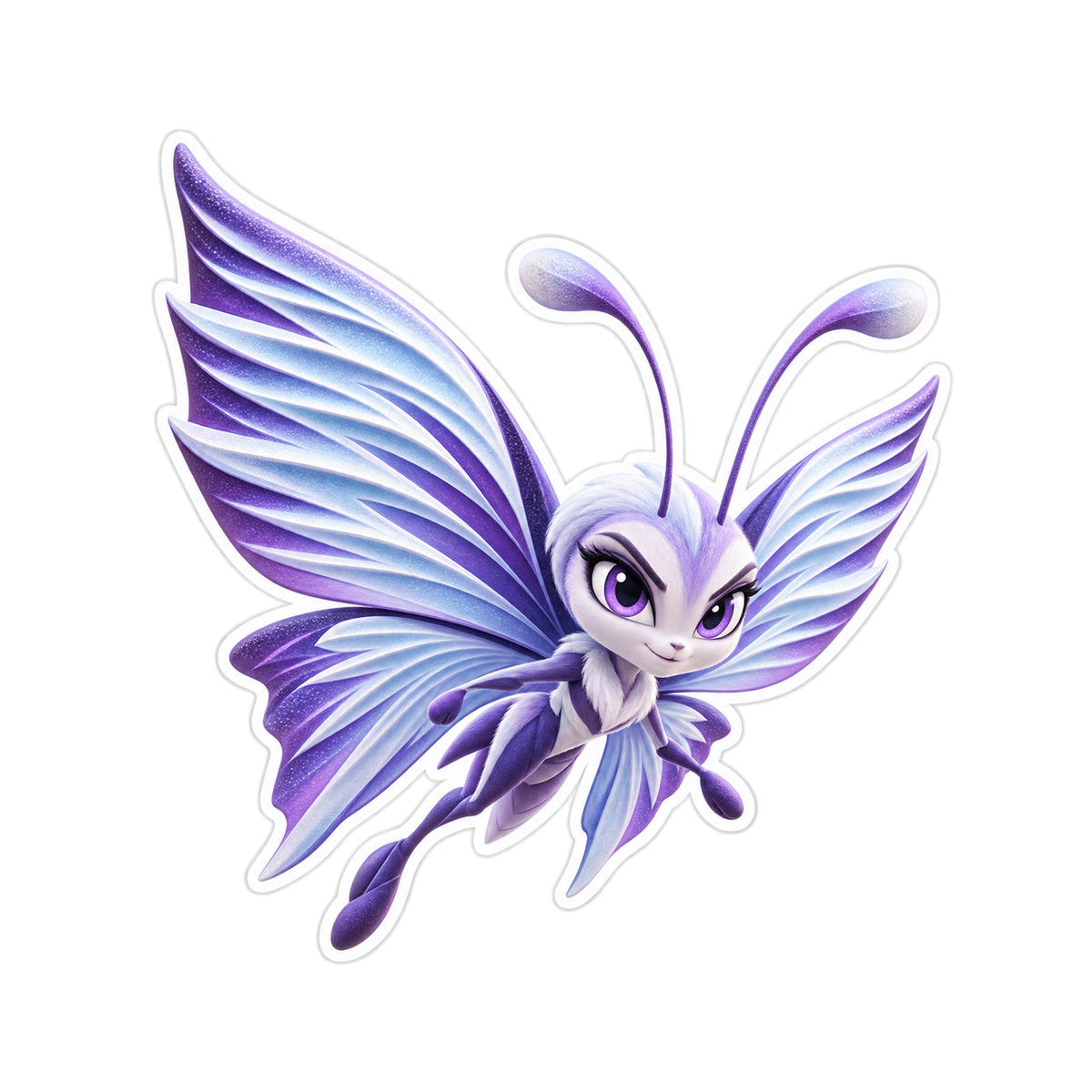 Butterfly Violet Sastrugi Sweep Scout Vinyl Sticker Decal