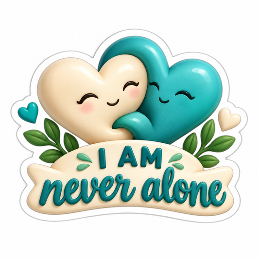 I Am Never Alone Vinyl Sticker Decal