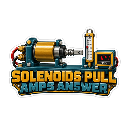 Starter Solenoid Pull In Current Jig Vinyl Sticker Decal