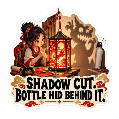 Shadow Cut Vinyl Sticker Decal