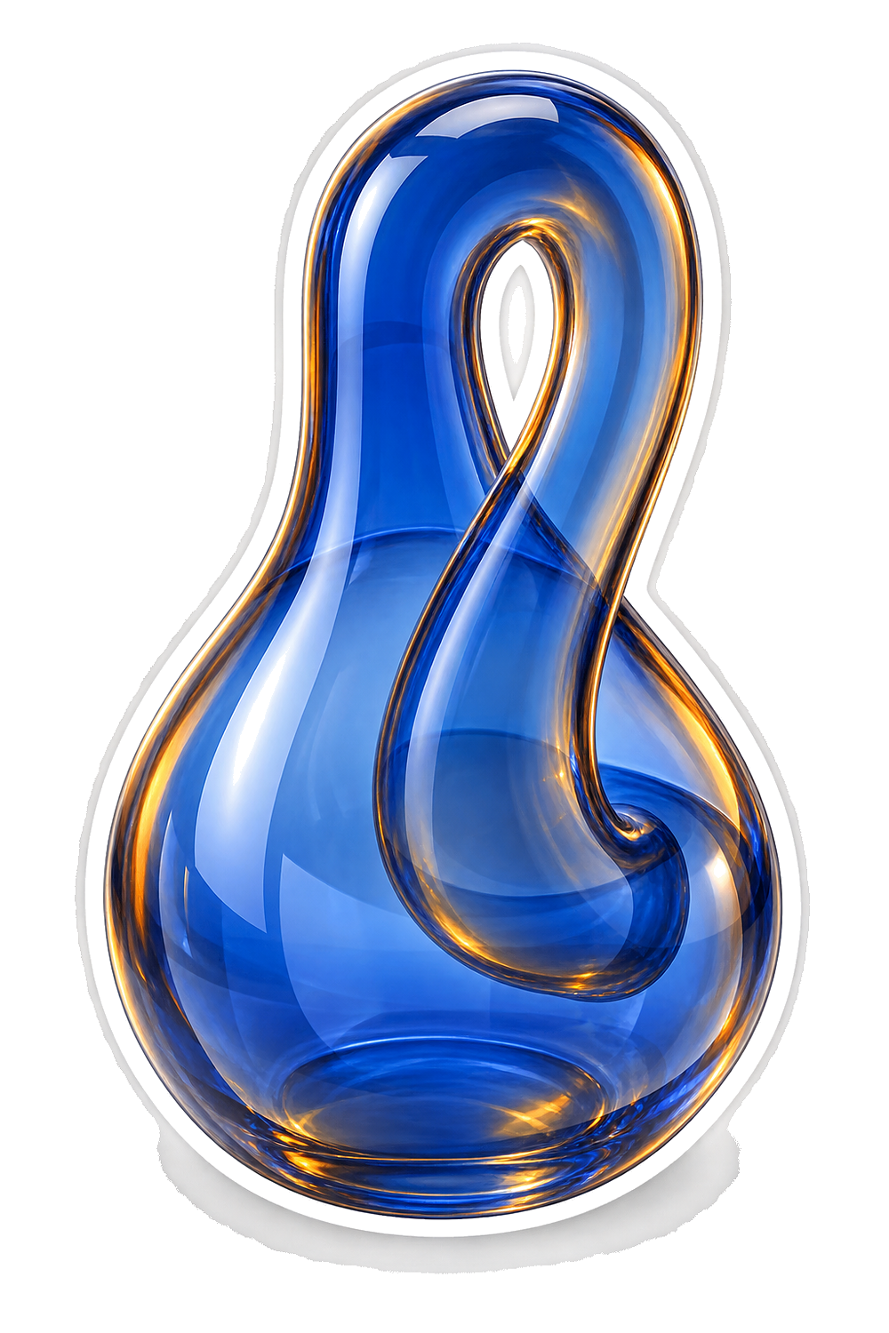 Mathematical Topology Sculptures Klein Bottle Vinyl Sticker Decal