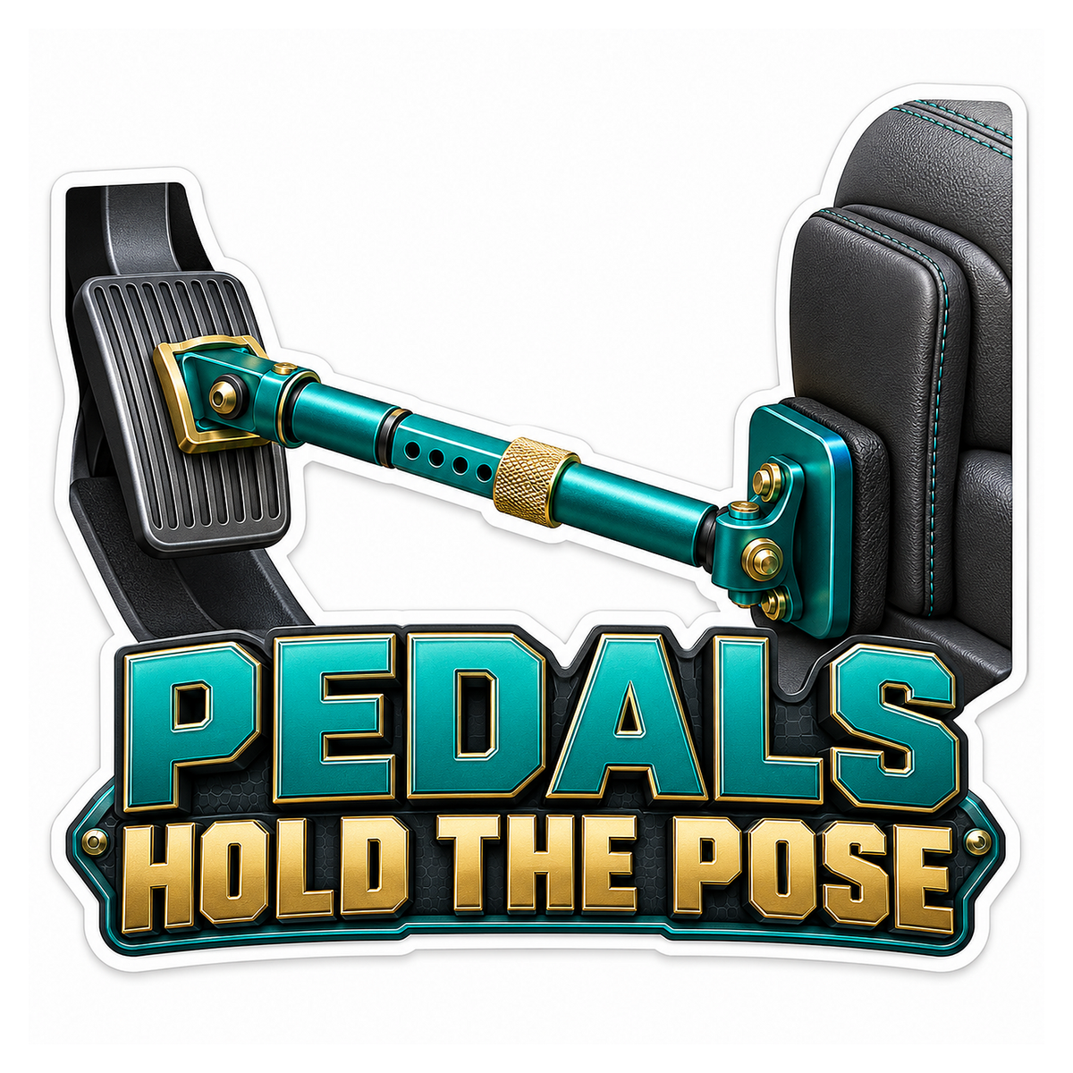 Pedal Depressor Bar Vinyl Sticker Decal