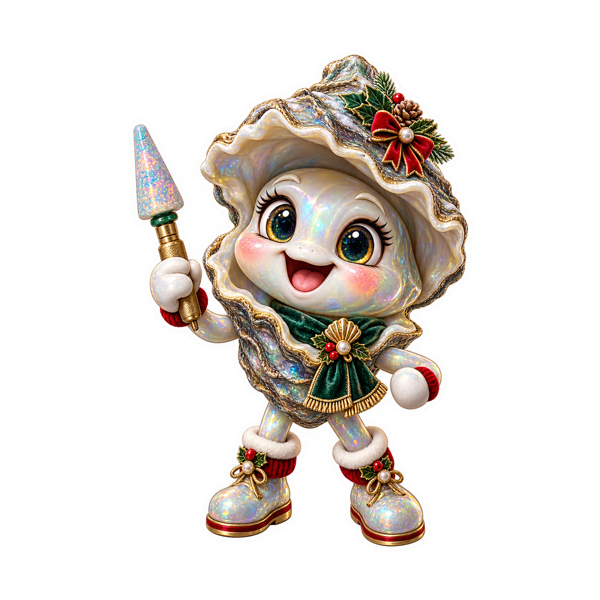 Resin Oyster Pearl Ornament Mandrel Polisher Vinyl Sticker Decal