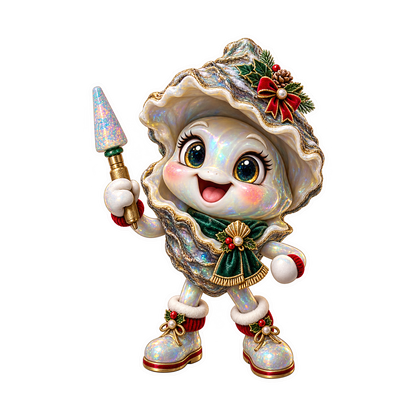 Resin Oyster Pearl Ornament Mandrel Polisher Vinyl Sticker Decal