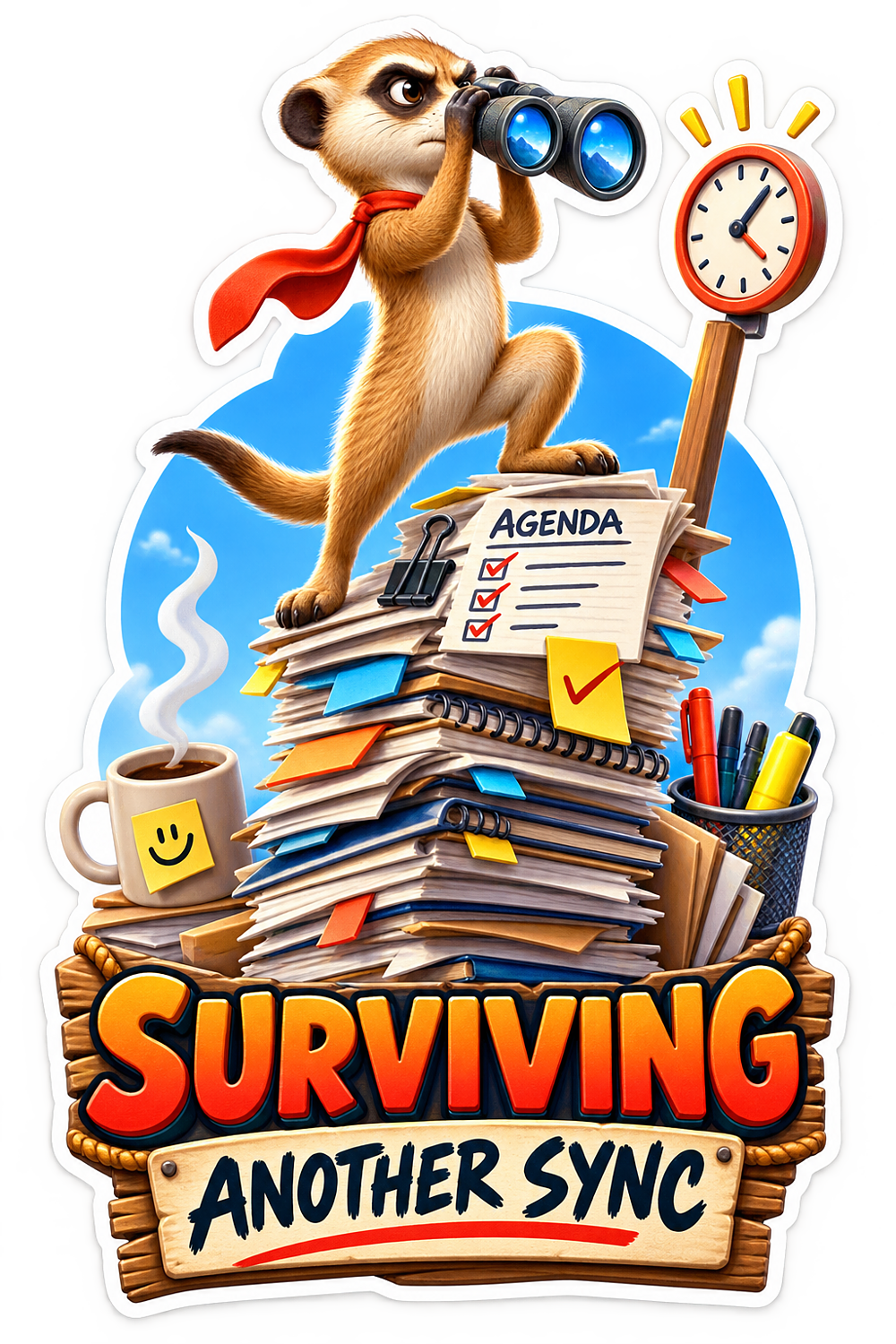 Surviving Sync Meerkat Vinyl Sticker Decal