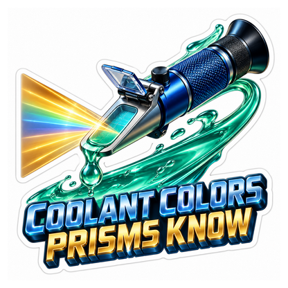 Coolant Optical Refractometer Vinyl Sticker Decal
