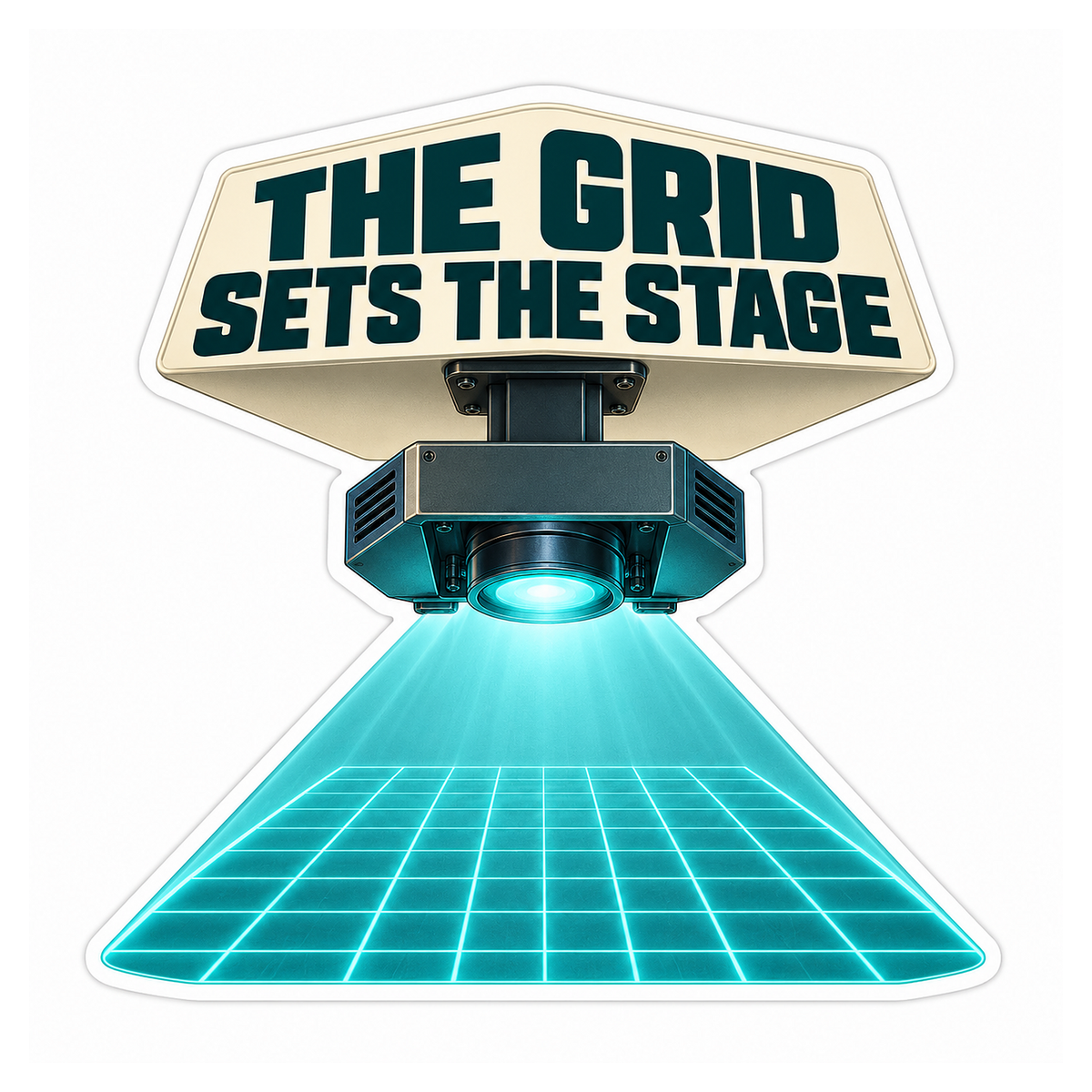 Adas Floor Grid Alignment Projector Vinyl Sticker Decal