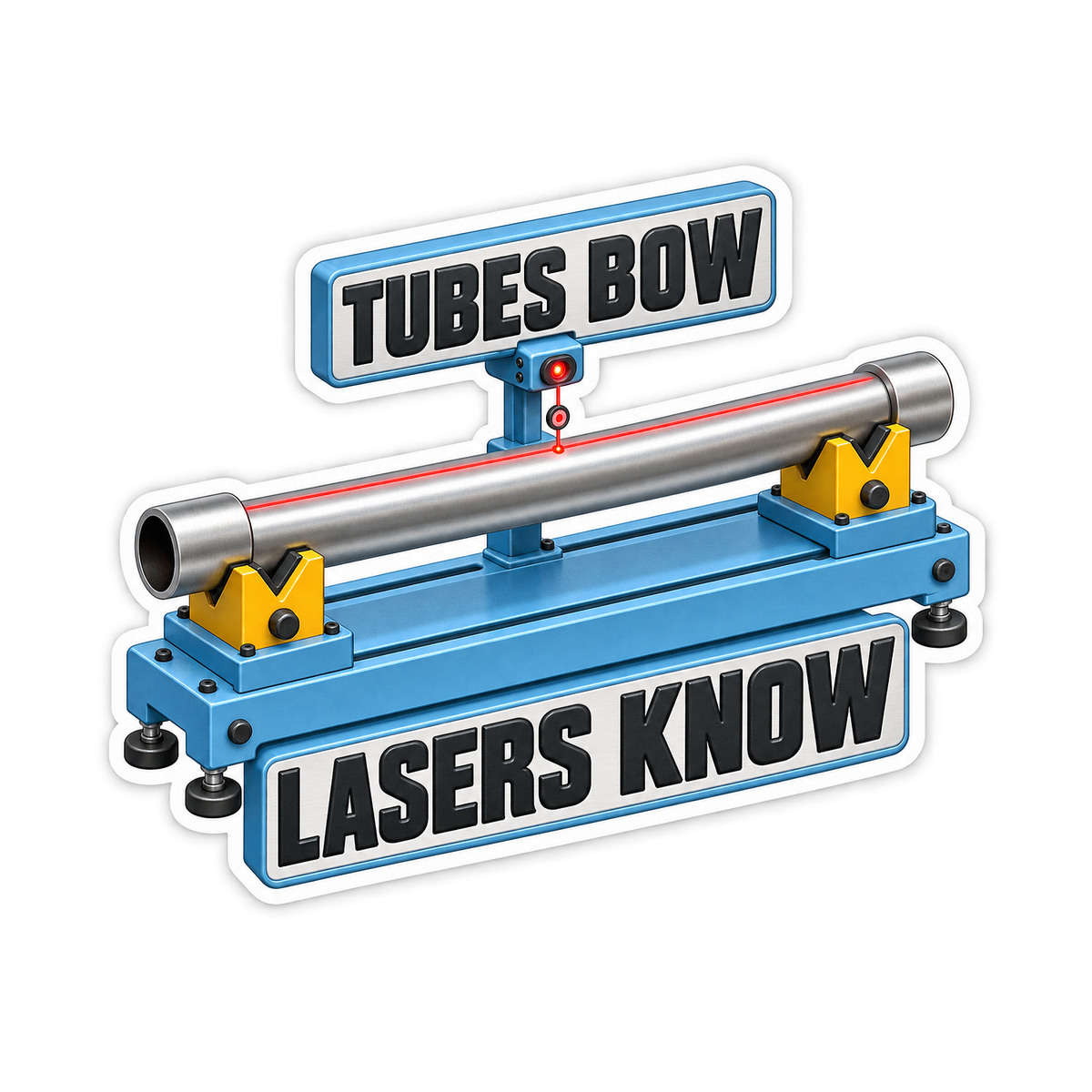 Driveshaft Straightness Laser Vinyl Sticker Decal