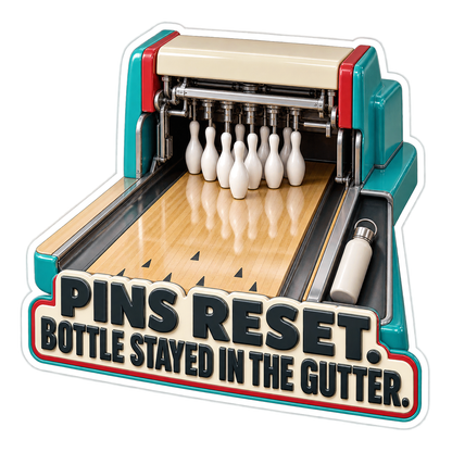 Pins Reset Vinyl Sticker Decal
