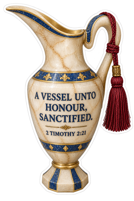 Bible 2 Timothy 2 21 Alabaster Vessel Vinyl Sticker Decal