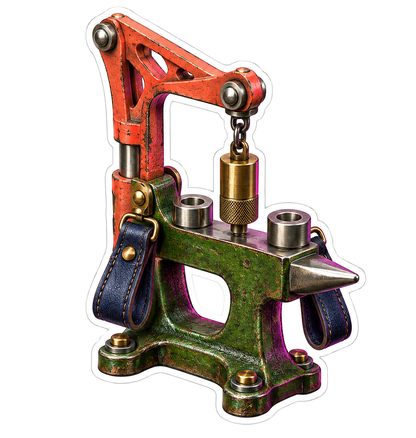 Moss Strap Bracket Rivet Crane Vinyl Sticker Decal