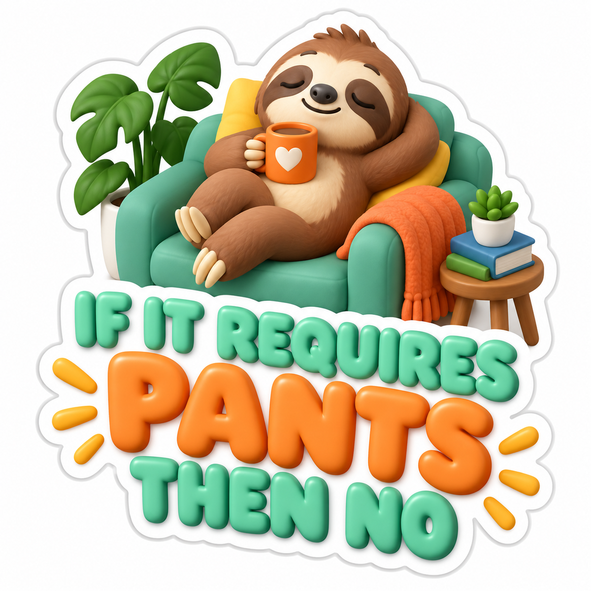 If It Requires Pants Then No Vinyl Sticker Decal
