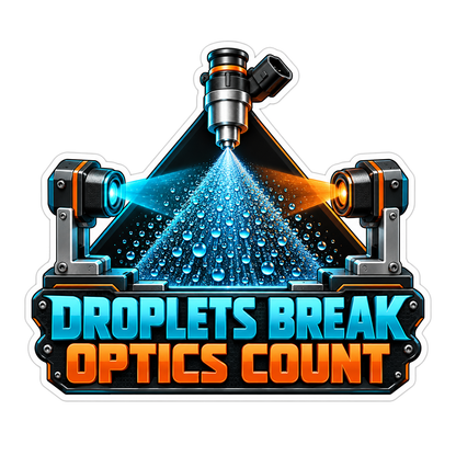 Injector Spray Droplet Size Analyzer Vinyl Sticker Decal