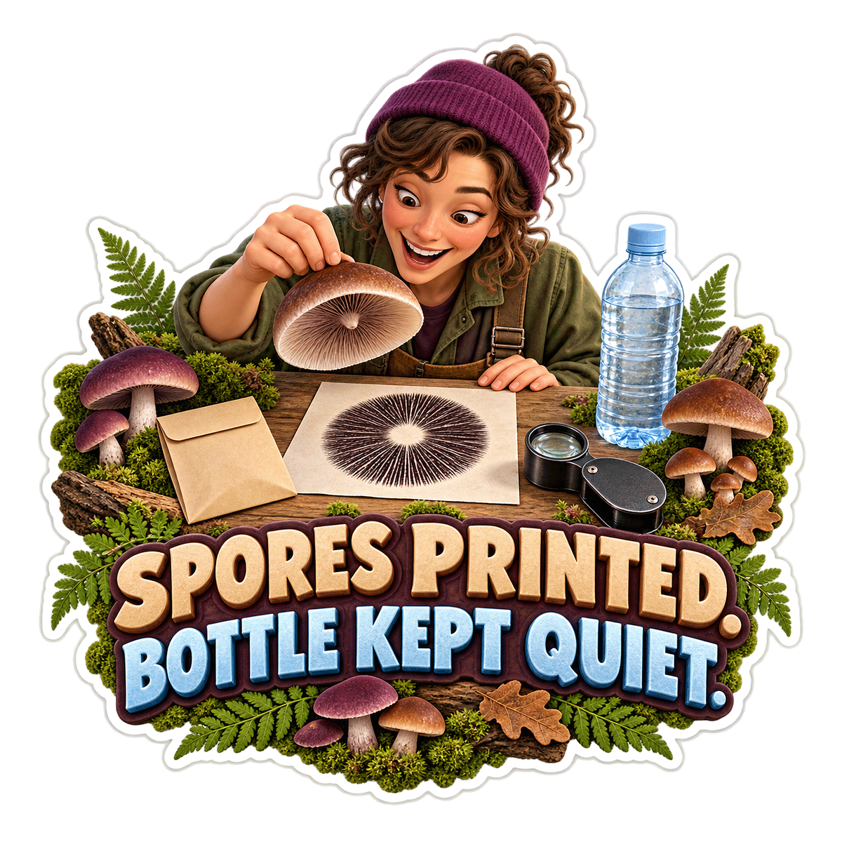 Spores Printed Vinyl Sticker Decal