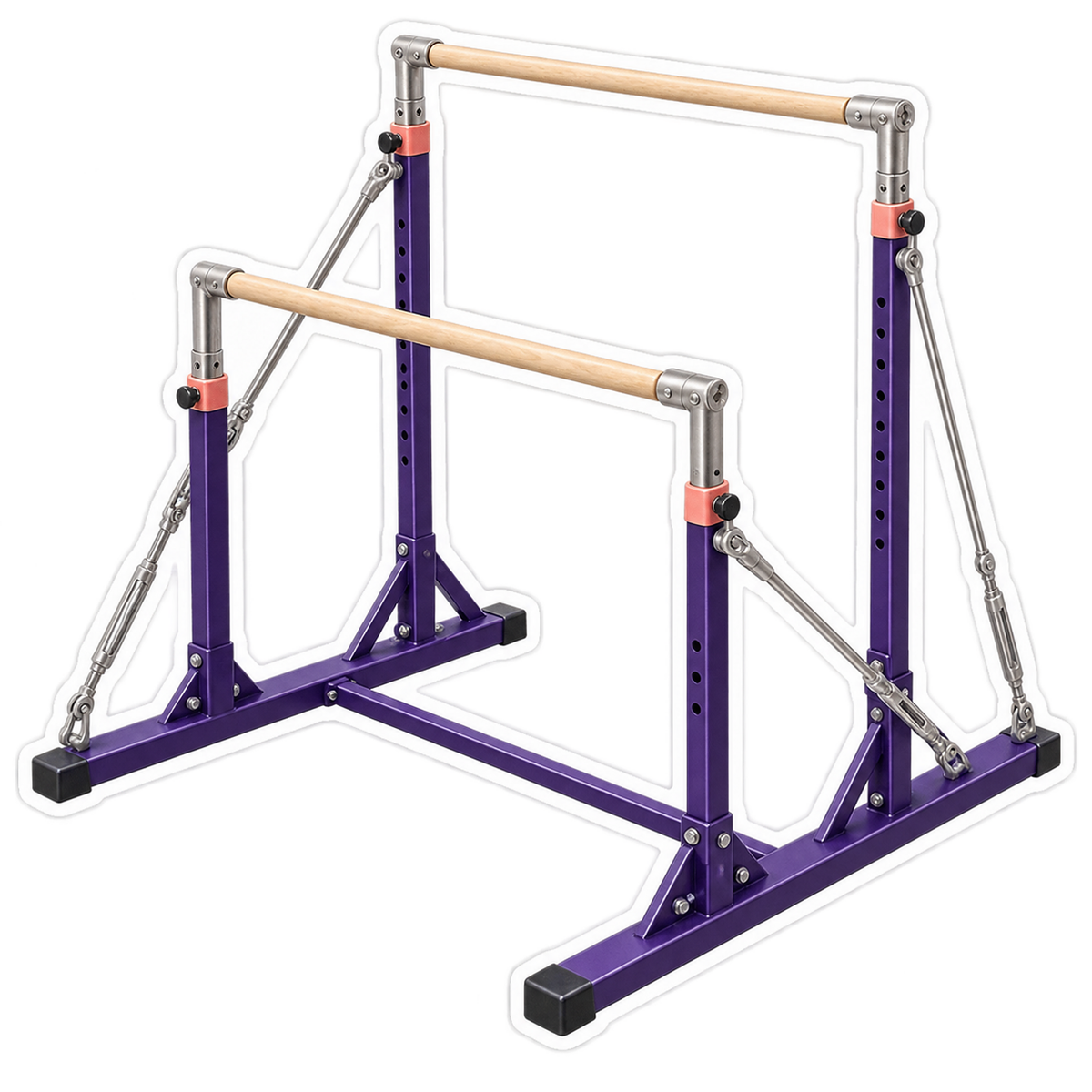 Gymnastics Apparatus Uneven Bars Vinyl Sticker Decal