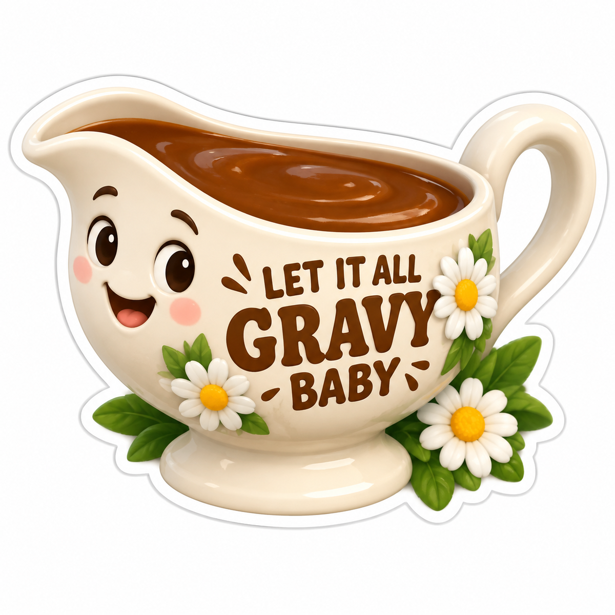 Let It All Gravy Baby Vinyl Sticker Decal