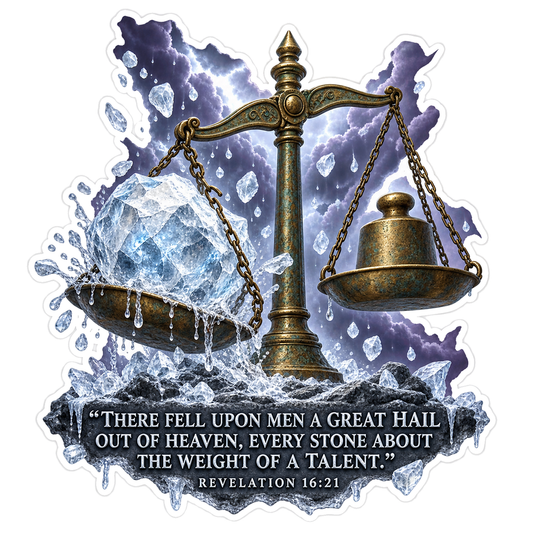 Bible Great Hail Talent Revelation 16 21 Vinyl Sticker Decal
