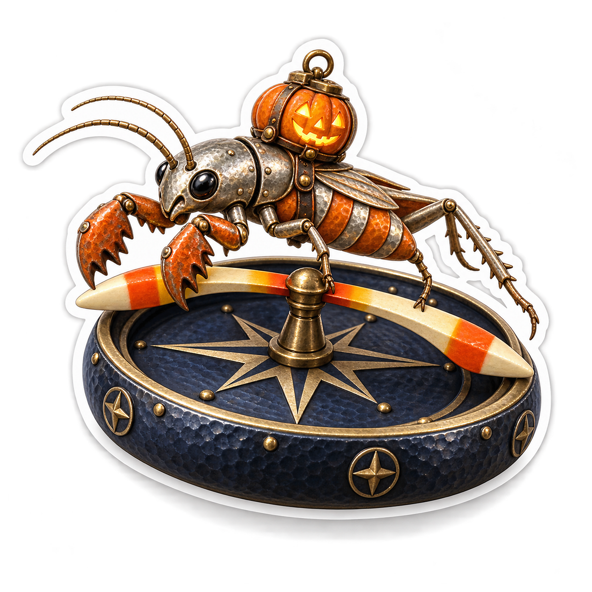 Tin Mole Cricket Candy Corn Compass Acrobat Vinyl Sticker Decal