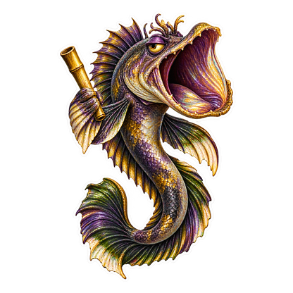 Abaca Foil Fringehead Puto Bumbong Vent Reamer Vinyl Sticker Decal
