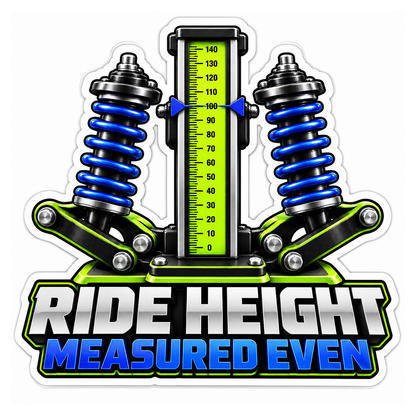 Suspension Ride Height Tram Gauge Vinyl Sticker Decal