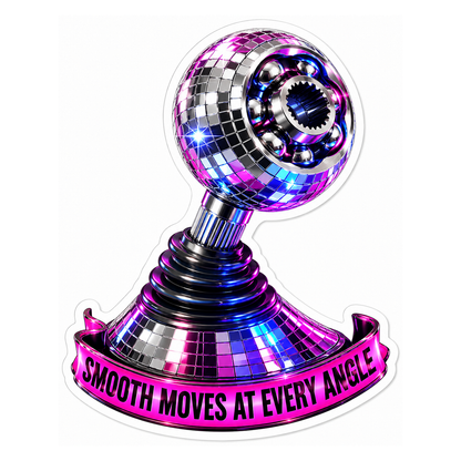 Cv Joint Disco Ball Vinyl Sticker Decal